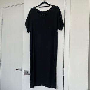 Babaton Black V-Neck Dress